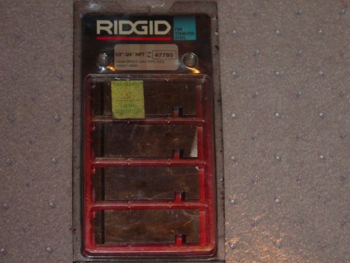 RIDGID HIGH SPEED 1/2&#034;-3/4&#034; NPT 47785 RIGHT HAND STAINLESS STEEL NEW IN PACKAGE
