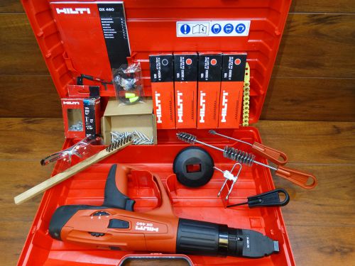 Hilti dx-460 f-8 cartridge type .27 caliber short  nail gun kit   excellent used for sale