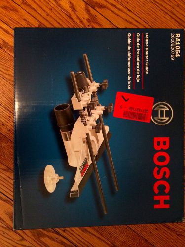 Bosch RA1054 Deluxe Router Edge Guide With Dust Extraction Hood &amp; Vacuum Hose Ad
