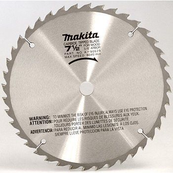 Makita A-90629 7-1/2-Inch 40 Tooth Carbide Tipped Wood Saw Blade Brand New!