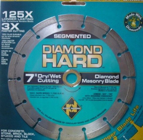 Planet Diamond 7&#034; Seg. Diamond Masonry Blade #21307030