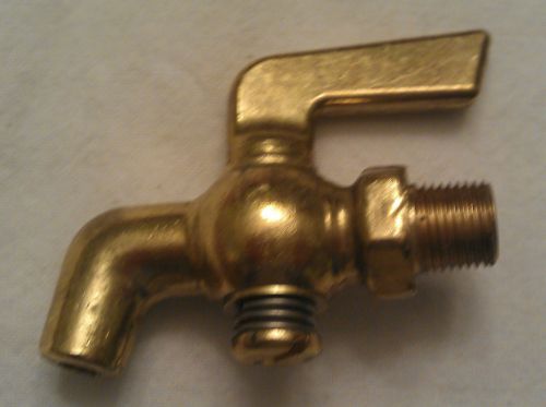 New Brass Curved Pet Cock with Lever Handle 1/8 inch NPT (Hit and Miss Engine)