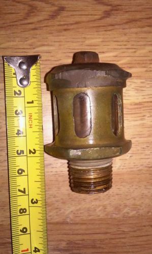 Brass oiler lubricator small hit miss stationary engine  lathe steam