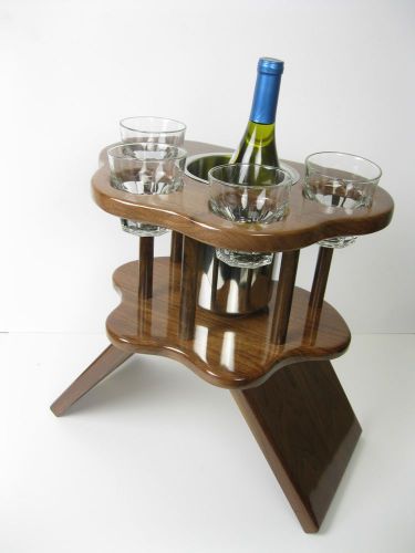 Sedan Service Table, Champagne Table, Limo, Party Bus, Rock Glass Holder
