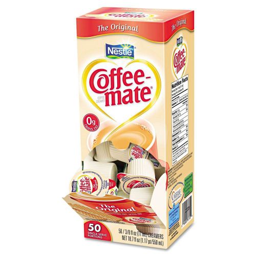 Nestle Coffee Mate Liquid Creamer Tubs Original 50 Count  - Brand New Item