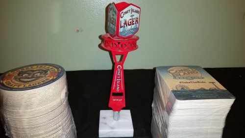 Coney Island Lager Tap Handle and Coasters