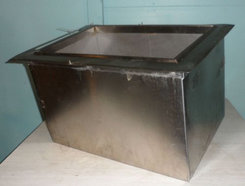 HD COMMERCIAL &#034;BOOTH INC.&#034; INSULATED DROP-IN 8 IN/8 OUT COLD PLATE ICE BIN