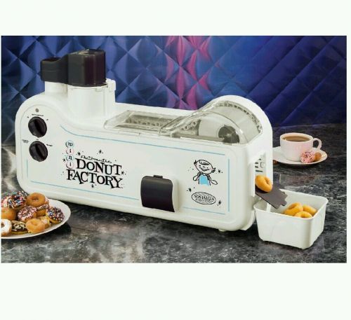 Brand New! Nostalgia Electrics Automatic Mini Donut Factory Machine Maker