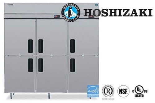 HOSHIZAKI COMMERCIAL REFRIGERATOR  3-SECTION HALF GLASS DOOR MODEL RH3-SSE-HS