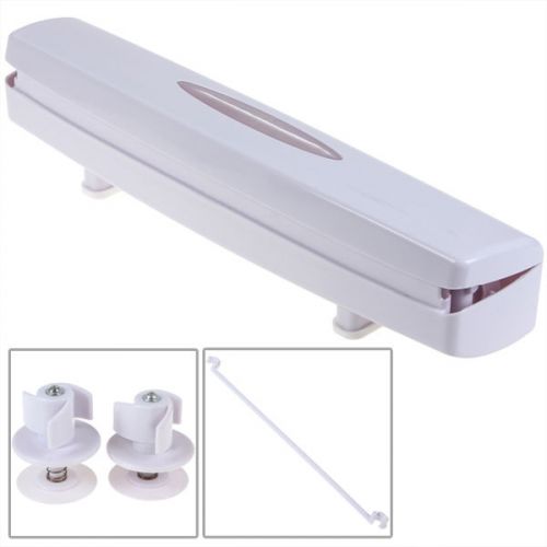 Loaded plastic food wrap dispenser with stainless steel blade for sale