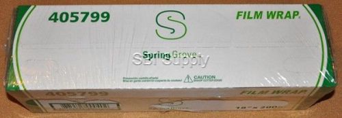 Spring Grove ~ 18&#034; X 2000&#039; Clear Plasic Food Service Saran Film Wrap ~ 4057990
