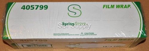 Spring grove ~ 18&#034; x 2000&#039; clear plasic food service saran film wrap ~ 4057990 for sale