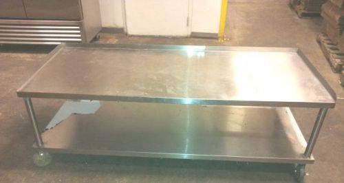 Table Lower Level for Grill / Stainless-Steel / 72 x 30 x 25.5&#034;H