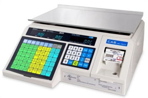 Cas lp1000n label printing scale 30x0.01 lb,ntep,legal for trade,brand new for sale