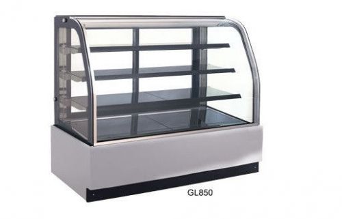 59w x 52h refrigerated cold bakery pastry and cake display case for sale