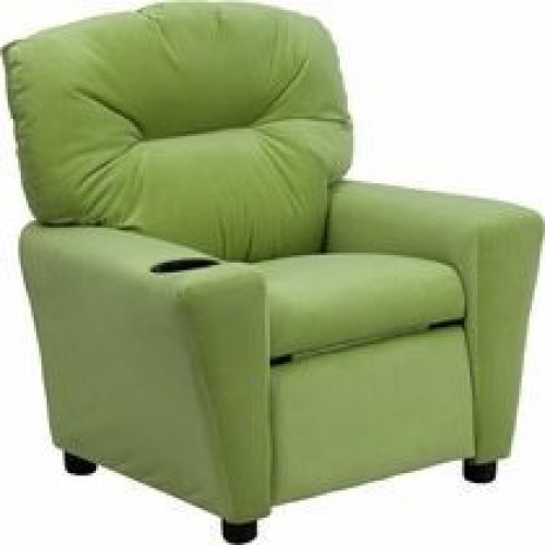 Flash Furniture BT-7950-KID-MIC-AVO-GG Contemporary Avocado Microfiber Kids Recl