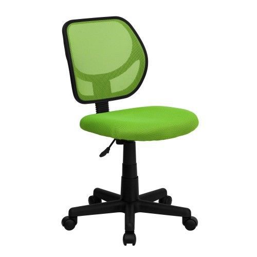 Flash Furniture WA-3074-GN-GG Mid-Back Green Mesh Task Chair and Computer Chair