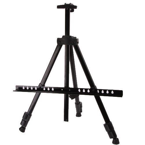 Aluminum Easel Lightweight Display Tripod Black Menu Poster Picture Holder Stand