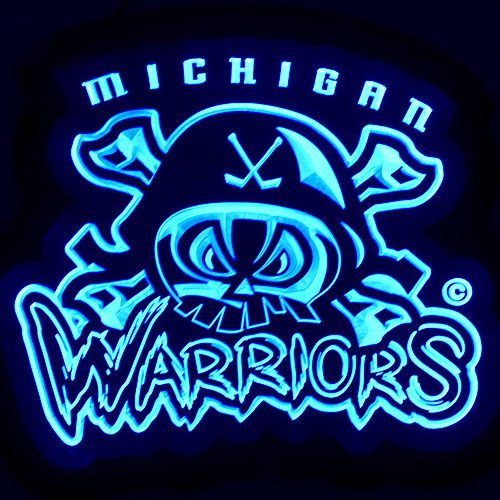 Zld073 decor michigan warriors beer pub bar store led energy-saving light sign for sale