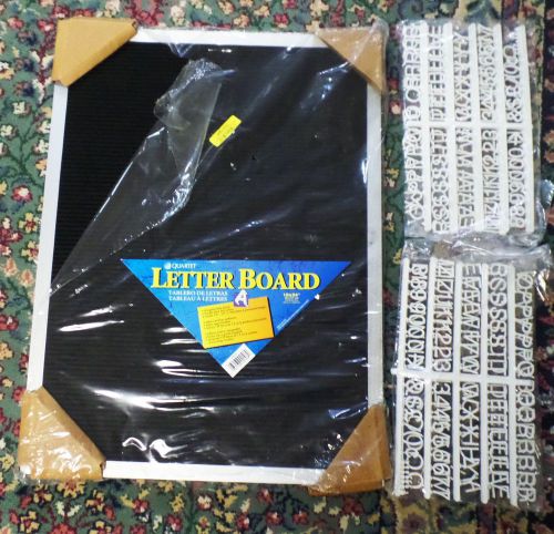NEW 18&#034; x 24&#034; CHANGEABLE LETTER BULLETIN BOARD W/3/4&#034; LETTERS FOR INDOOR USE