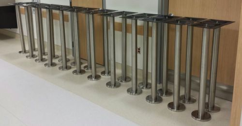 Stainless steel bolt-down table bases, commercial quality for sale