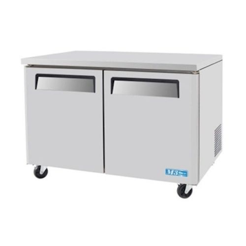 New turbo air 48&#034; m3 series stainless steel undercounter freezer - 2 doors!! for sale