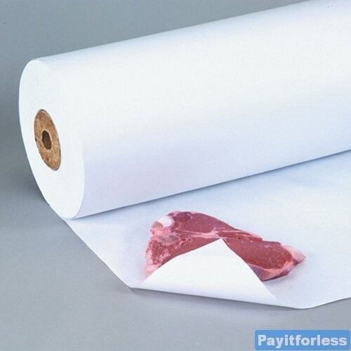 40&#034; x 1100&#039;  White 40# Freezer Frozen Meat Fish Paper Wrap 1 Roll