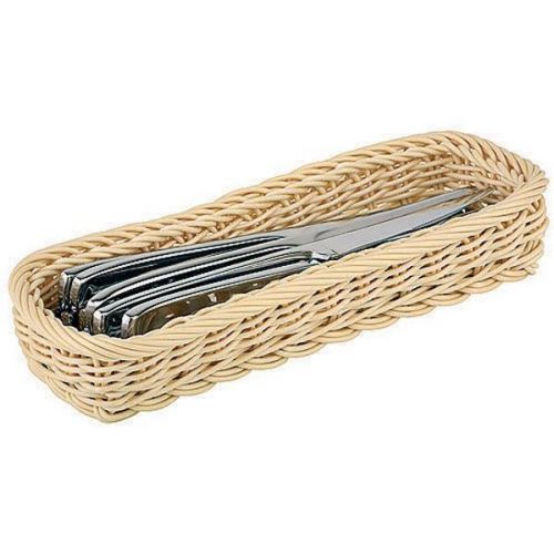world cuisine rectangular flatware/breadstick polyrattan  basket set of 4