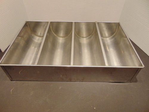 COMMERCIAL STAINLESS STEEL SILVERWARE TRAY