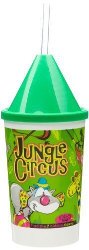 Dixie 3 piece jungle circus kid favorites lectible 10 oz cups lids set for sale