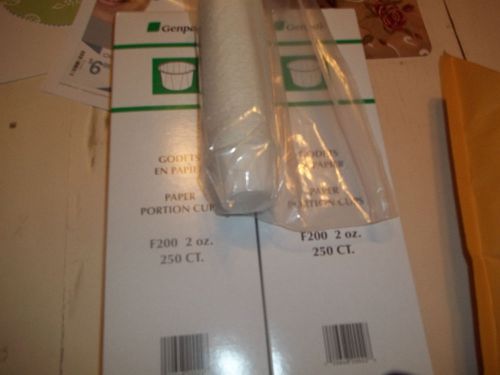 paper portion cups  brand new  Genpak  sealed in boxes and bags  1,350 total