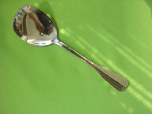 12  AMERICAN COLONIAL BOUILLON/SOUP SPOON  NEW 18/8 S/S  FREE SHIPPING USA ONLY
