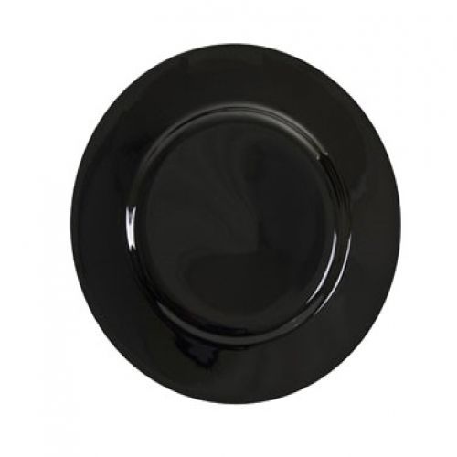 10 Strawberry Street BRB0002 9-1 / 8&#034; Black Rim Luncheon Plate