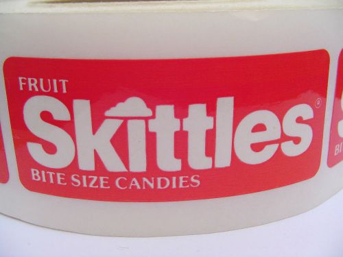 12 Vending Machine Fruit Skittles Bite Size Candies Sticker Lot 3&#034; x 2&#034; Decal