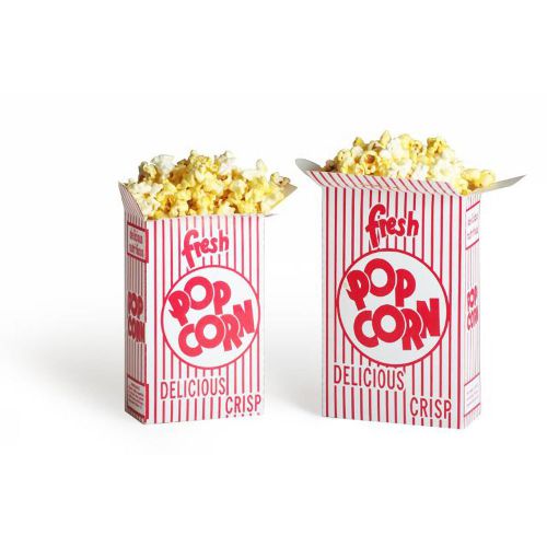 Great northern popcorn 50 count movie theater popcorn boxes .75 ounce (oz) box for sale