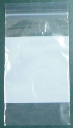 200 - 3x5 2 mil White Block Reclosable Bags (2 bags of 100)