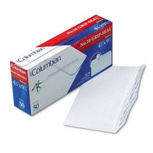 Columbian Business Envelopes, Side Seam, #10, White Wove, 50 per Box (QUACO141)
