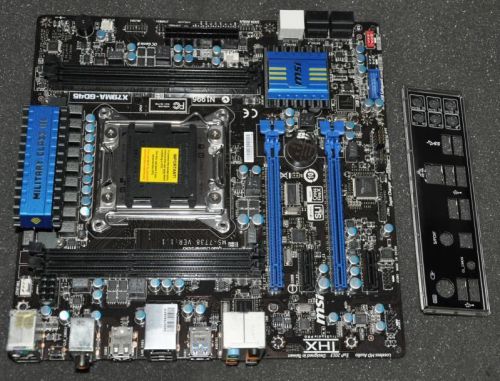 MSI X79MA-GD45 mATX motherboard Socket 2011 ms-7738 VER:1.1 Includes IO Shield