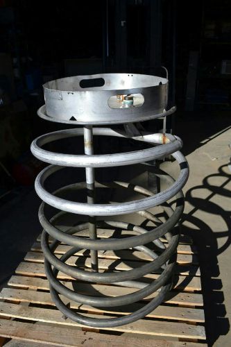 ~50&#039; coil stainless steel heating cooling exchanger coil 1-1/4&#034; id inlet for sale