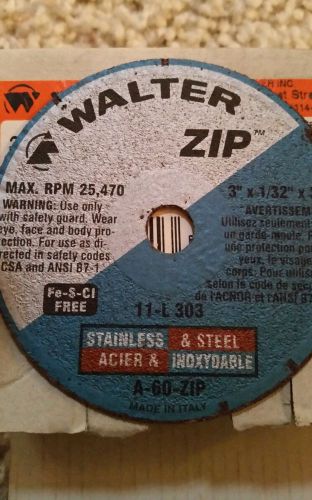 Walter cut off wheels for steel and stainless