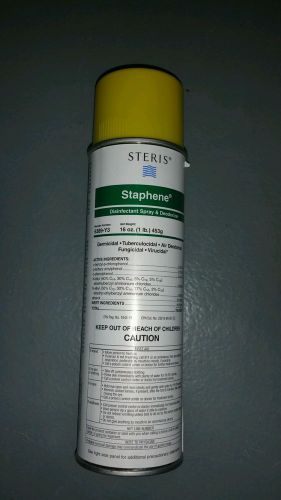 Steris hard surface disinfectant staphene® liquid 16 oz. aerosol spray lot of 8 for sale