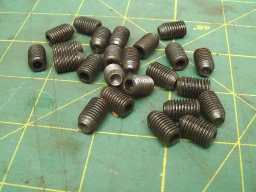(25) 5/16-24 x 1/2 socket set screws cup point black oxide #57711 for sale