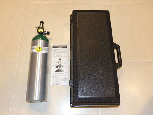 MADA Oxygen Tank Aluminum 20-1/2&#034; Tall W/MADA 1308A Regulator And Hard Case