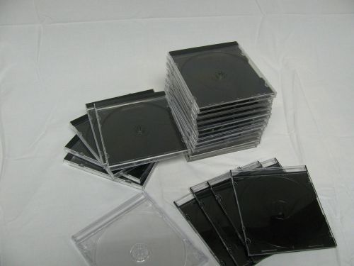 CD DVD jewel cases lot of 13 thick 5 slim - used