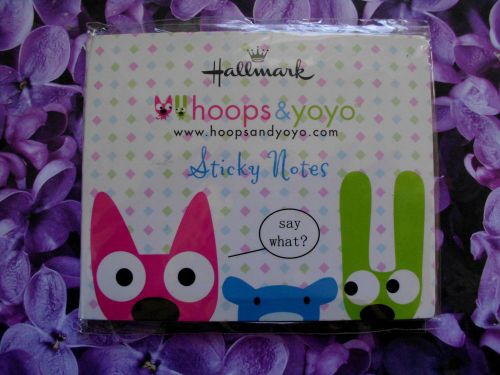 Hallmark Hoops &amp; Yoyo Sticky notes
