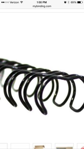 New box of gbc premium 2:1 twin loop wire 1/2&#034; diameter black hh2121mm for sale