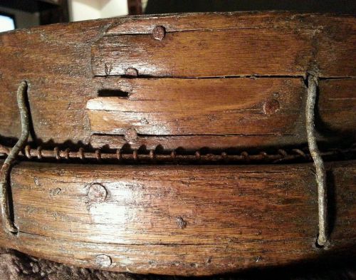 Antique primitive bent wood huge 19&#034; grain sifter sieve americana museum piece for sale