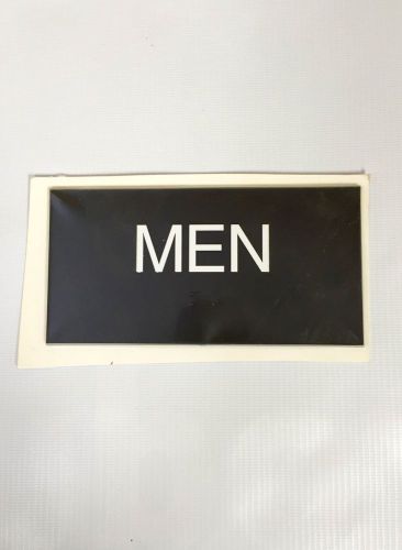 Black and White Men&#039;s Restroom Sign - 3&#039;&#039; by 6&#039;&#039;