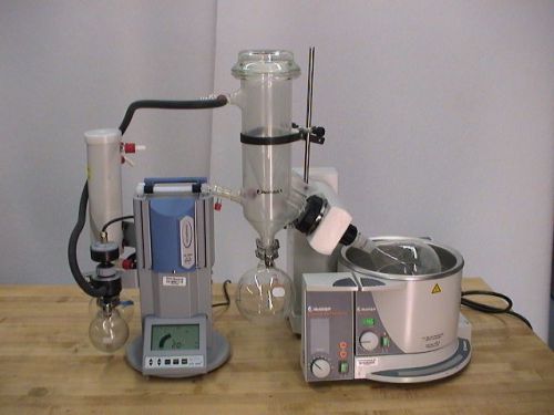 Heidolph Laborota 4001 Rotavapor Water Bath Dry Ice Glass Vacuum Pump + Buchi