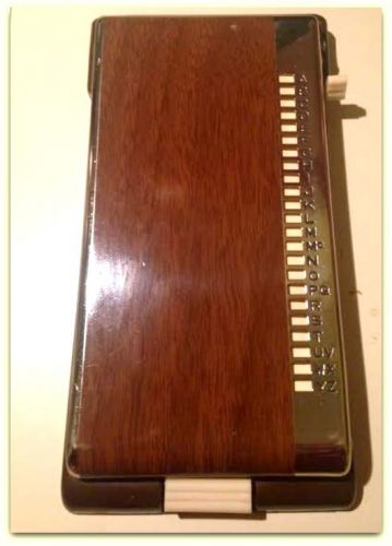 Vintage 1940&#039;s Bates List Finder Brown &amp; Bakelite Secretary Model &#034;K&#034; No Inserts